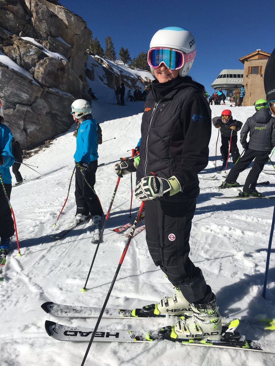 Arctica is a good fit for this young ski racer from Mammoth Lakes, CA.