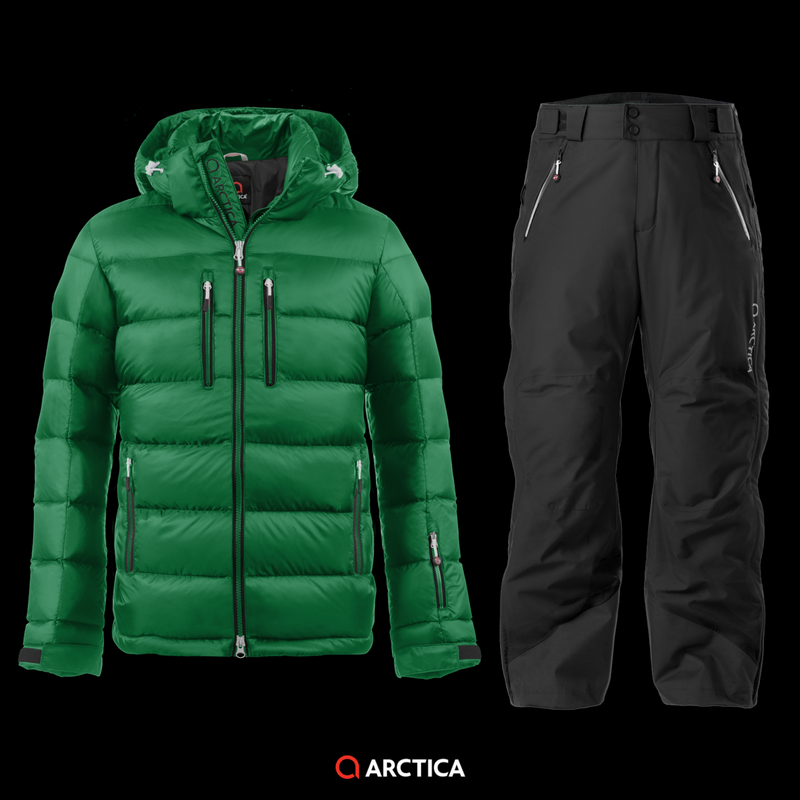 Arctica Classic Down Jacket Green 2.0 Pants Black