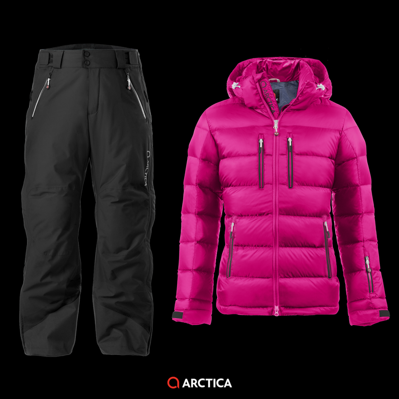 Arctica Classic Down Jacket Pink 2.0 Pants Black