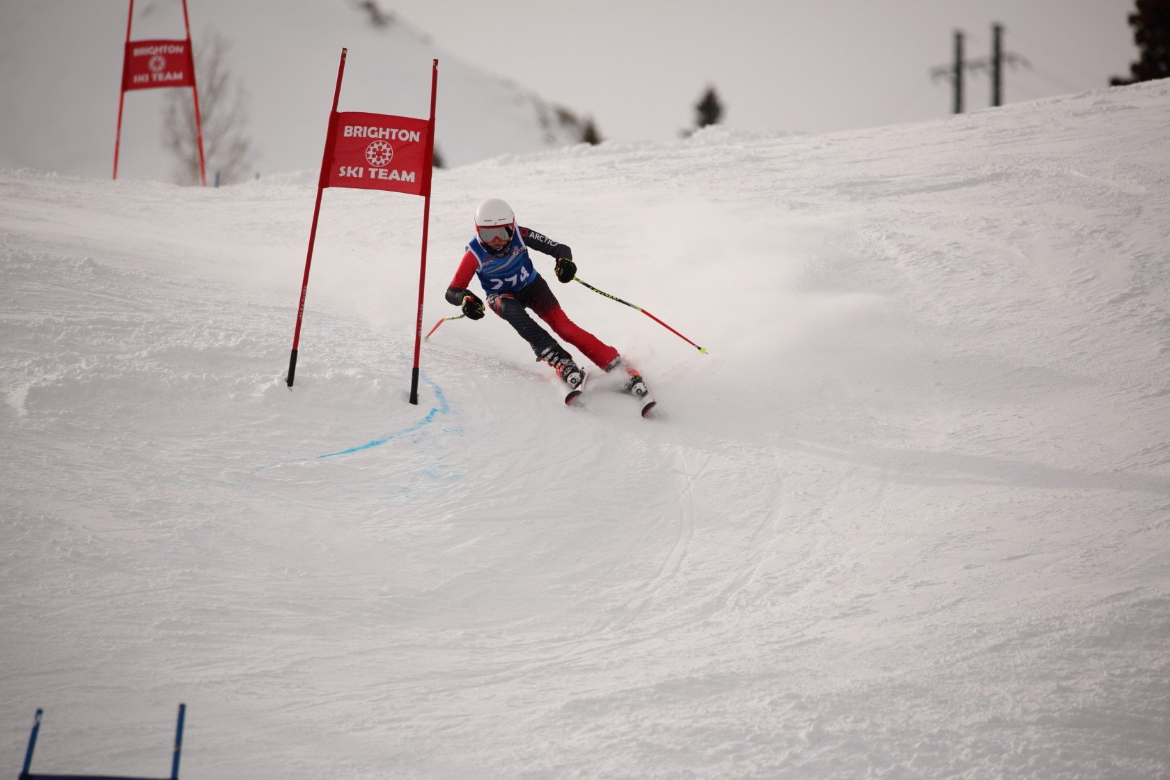 U12 boy Connor Stone in his Cup GS Speed Suit from Arctica