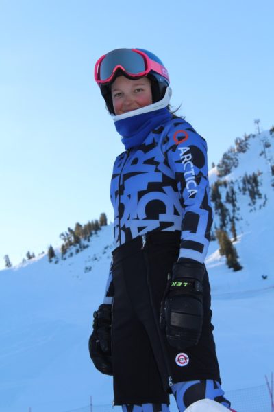 Anastasia Seator Braun in her Arctica ski racing apparel