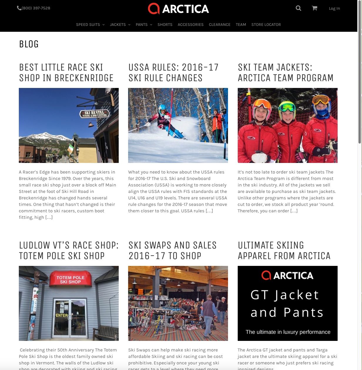 The new blog on Arctica's new website.
