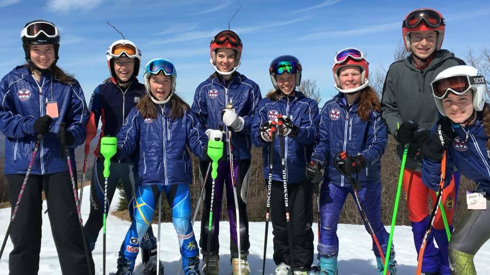 Middlebury Ski Club wearing their Arctica ski team jackets.