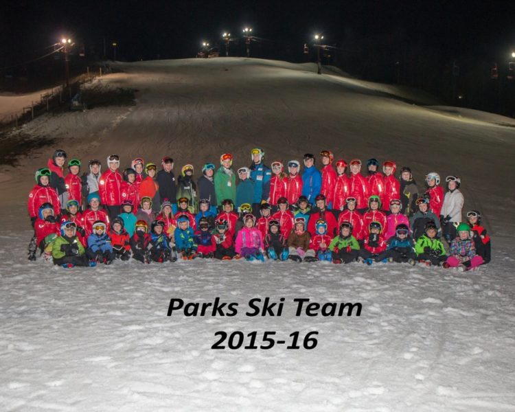 Parks Ski Team in their Arctica ski team jackets
